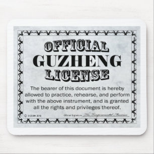 Mousepad Licença de Guzheng