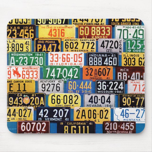 Mousepad License Plates por H. Wilson Smith (Frente)