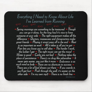 Mousepad Lições Running da vida
