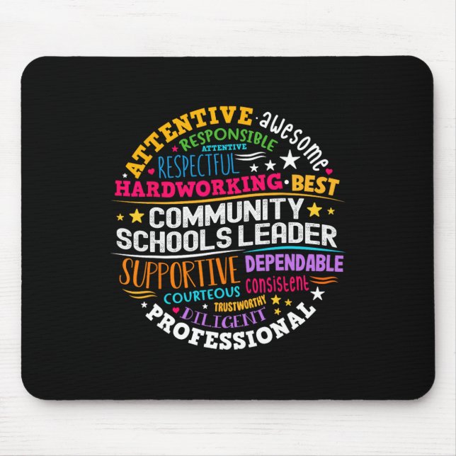 Mousepad Líder das Escolas da Comunidade Groovy Espalhando  (Frente)