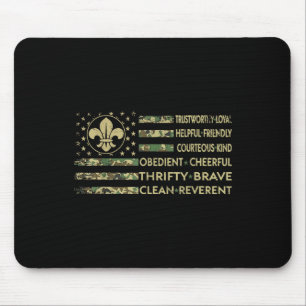 Mousepad Líder de Escoteiro Divertido Acampamento de Escote