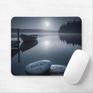 Mousepad Liderança Consciente Paisagem Noturna Serena