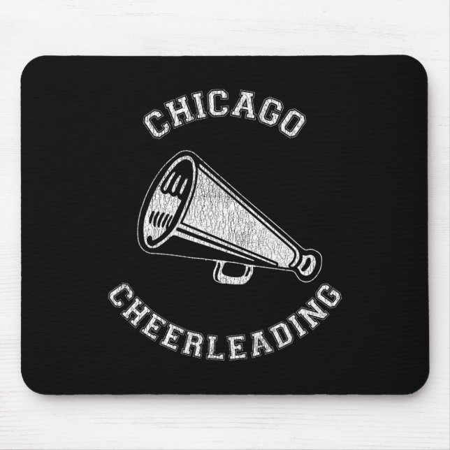Mousepad Liderança de Chicago Angustiado Retro Cheerleader  (Frente)