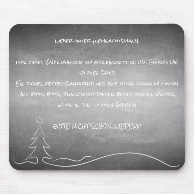 Mousepad Lieber guter Weihnachtsmann (Frente)