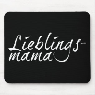 Mousepad Lieblingsmama - weiß 0001