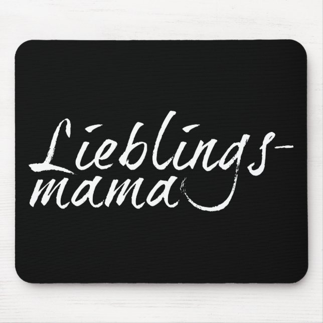 Mousepad Lieblingsmama - weiß 0001 (Frente)