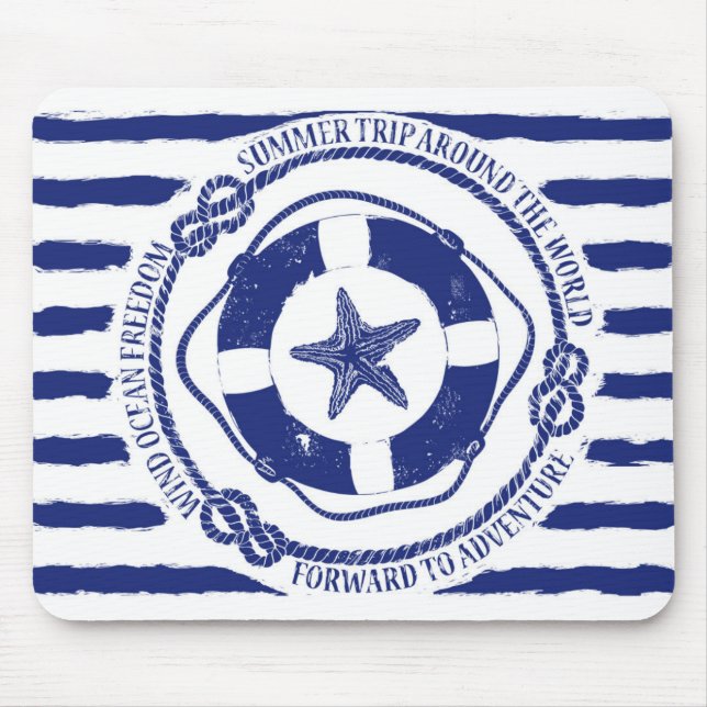 Mousepad Lifebuoy e estrela do mar (Frente)