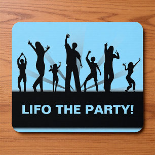 Mousepad Lifo a Festa Contador Engraçado Jogo de Mouse