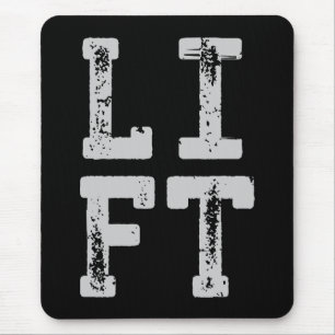Mousepad LIFT - Gym, Workout, Levantamento de Peso, Inspira