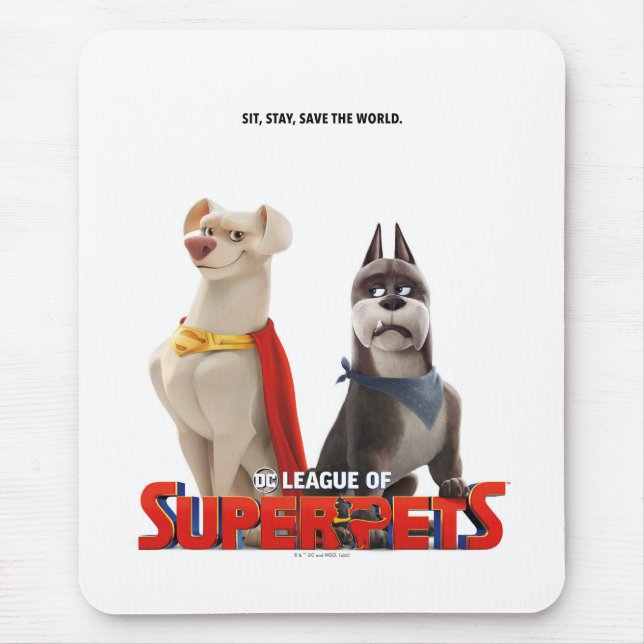 Mousepad Liga DC de Arte Teatral Super Pets (Frente)