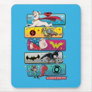 Mousepad Liga DC de Painéis Super Pets