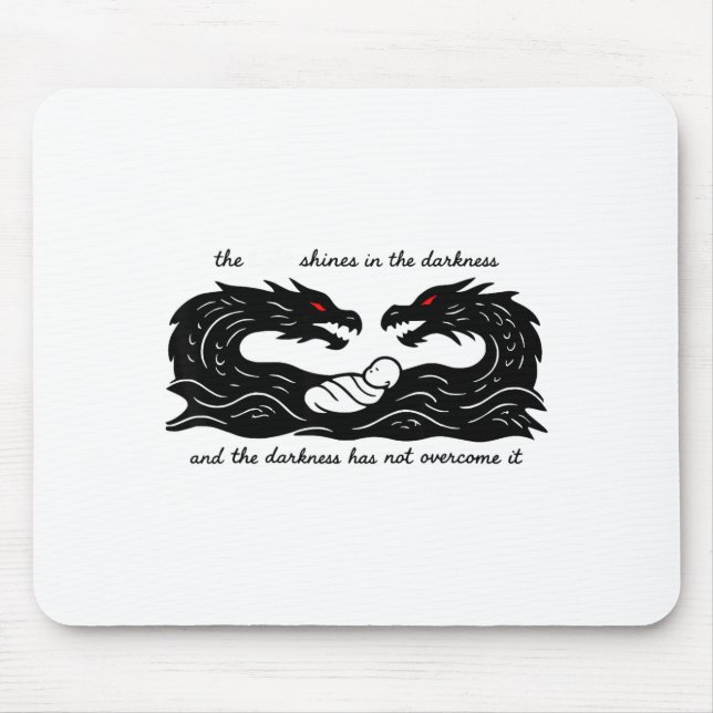 Mousepad Light Of The World Baby Jesus Christian Design  (Frente)