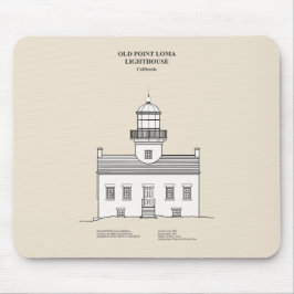 Mousepad Lighthouse de Loma de Old Point - Califórnia - SBD