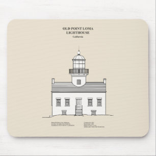Mousepad Lighthouse de Loma de Old Point - Califórnia - SBD