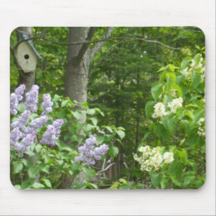 Mousepad Lilac Bush e casa do pássaro