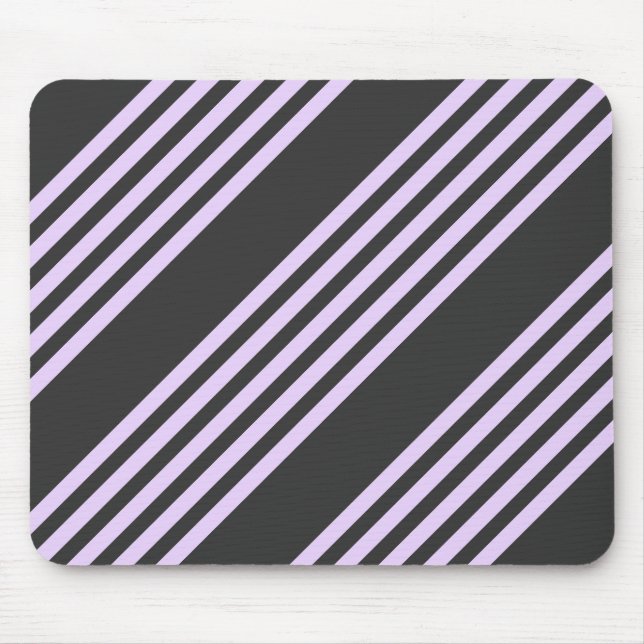 Mousepad Lilac púrpura e carvão cinco listras (Frente)