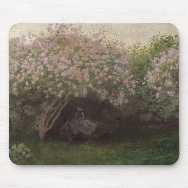 Mousepad Lilacs de Claude Monet |, tempo cinzento, 1872 (Frente)