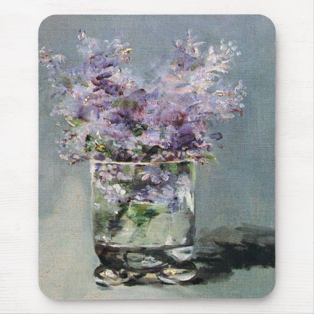 Mousepad Lilacs em um vidro por Edouard Manet (Frente)