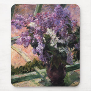 Mousepad Lilases Em Uma Janela