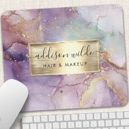 Mousepad Lilho Glitter Aquarela Faux Gold Folha