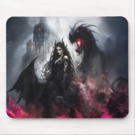 Mousepad Lilith, Deusa Escura, Oculta, Bruxaria, Gótica 1