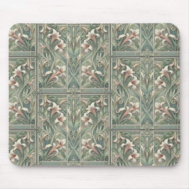 Mousepad Lillies Sonham Art Nouveau (Frente)