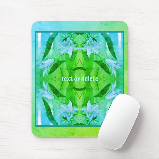 Mousepad Lily Flowers Abstrato Cores Personalizadas (Com mouse)