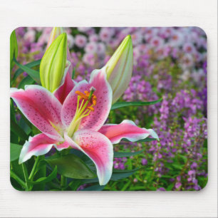 Mousepad Lily impressão mousepad, cor-de-rosa