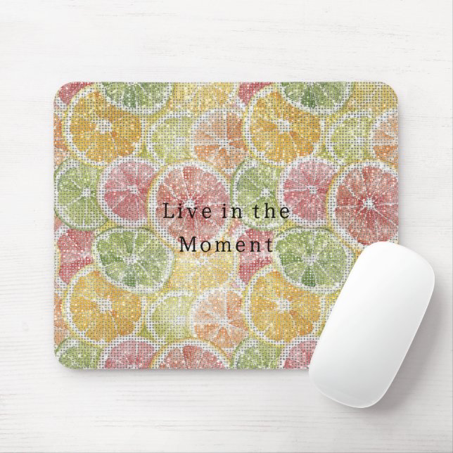 Mousepad Limão Lima Laranja Toranja Fruta Brilho  (Com mouse)