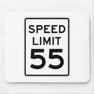 Mousepad Limite de velocidade sinal de 55 MPH