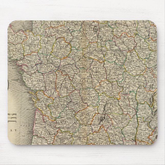Mousepad Limites do Departamento de França (Frente)