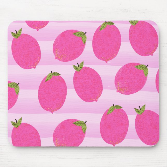 Mousepad Limões cor-de-rosa Lemonade Fruta de Verão (Frente)