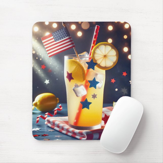Mousepad Limonada Americana Patriótica (Com mouse)