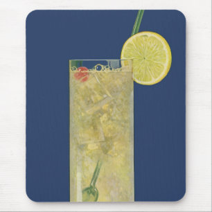 Mousepad Limonada ou Refrigerante de Frutas Vintage, Bebida