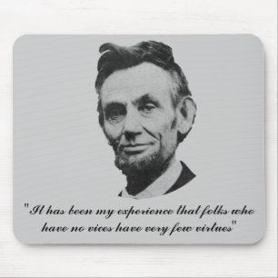 Mousepad Lincoln em vícios e em virtudes