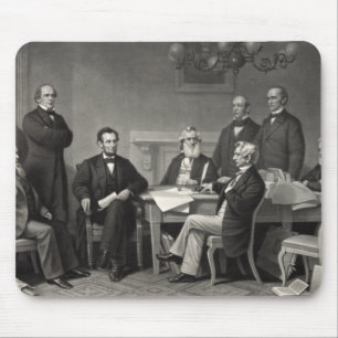 Mousepad Lincoln Lendo a Proclamação da Emancipação