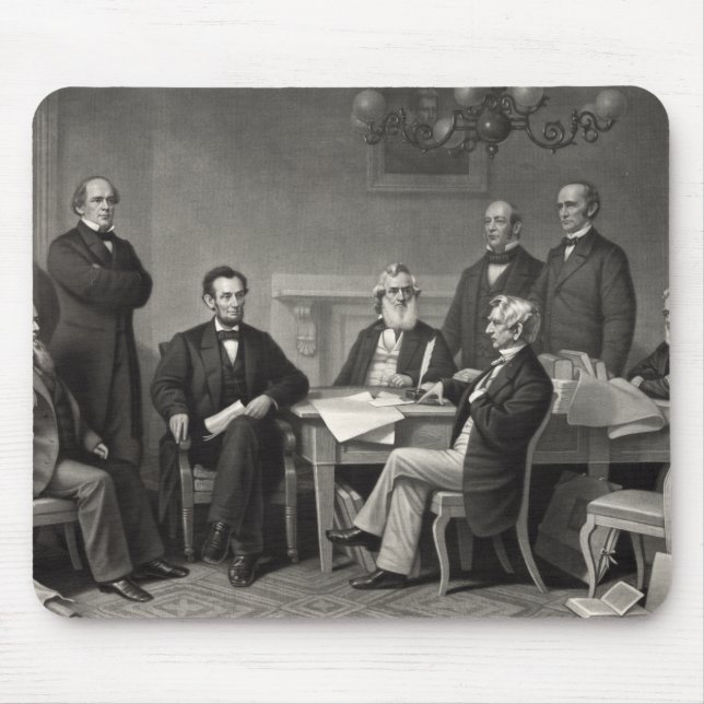 Mousepad Lincoln Lendo a Proclamação da Emancipação (Frente)