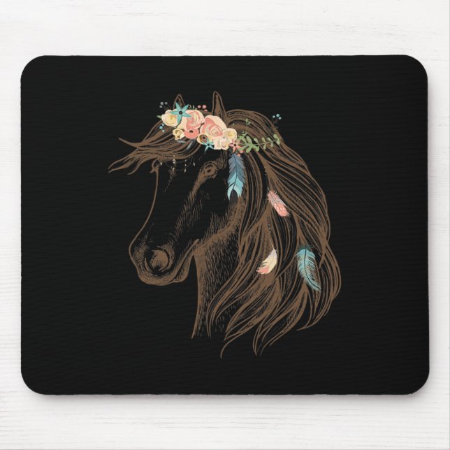 Mousepad Linda Arte Desenhada Para Amantes de os animais (Frente)