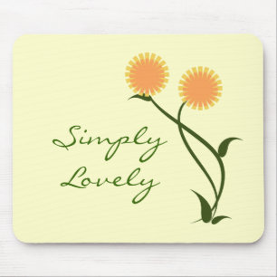 Mousepad Linda Bocal Blooms, Laranja