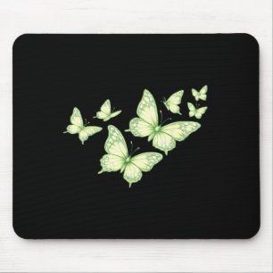 Mousepad Linda Borboleta Verde Amantes Borboletas Mulheres