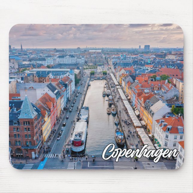 Mousepad Linda Cidade De Copenhagen, Dinamarca (Frente)