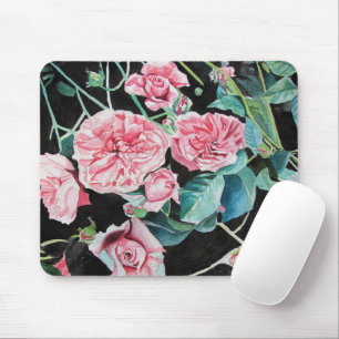 Mousepad Linda e velha rosca rosa com mouse