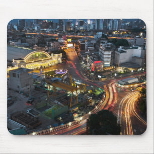 Mousepad Linda estação ferroviária de Bangkok no Sunset