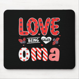 Mousepad Linda Eu Amo Ser Chamado Oma Ladybug Feliz Valenti