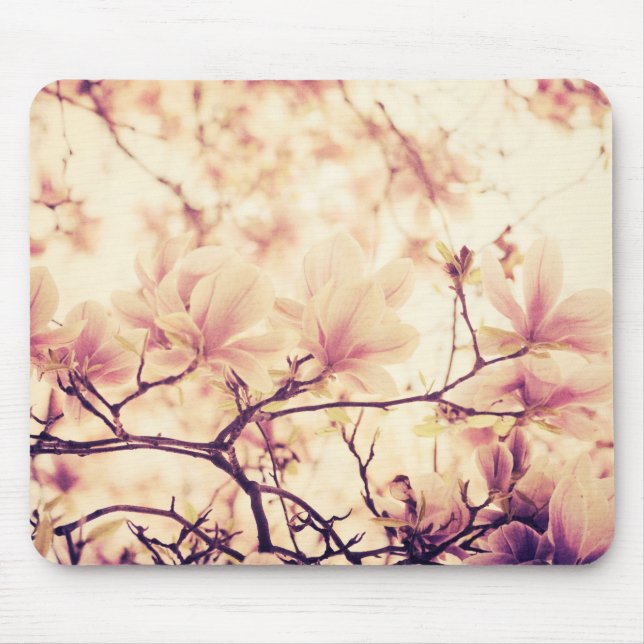 Mousepad Linda flor pastel magnolia (Frente)