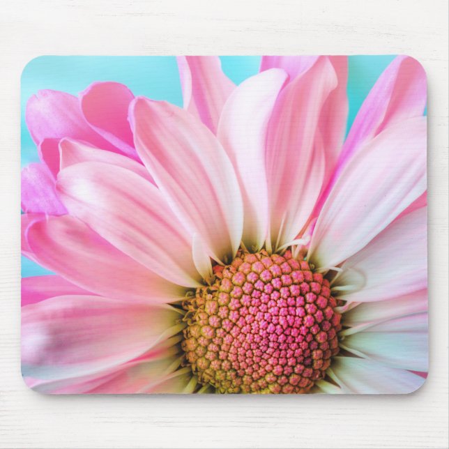 Mousepad Linda Flor Rosa Fechar Foto (Frente)
