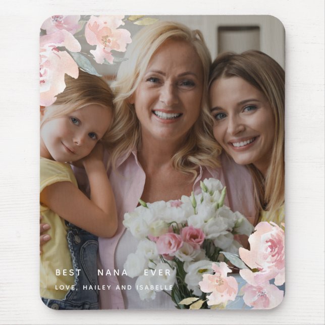 Mousepad Linda Foto Floral Nana Ever Blush (Frente)