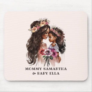 Mousepad Linda mãe negra e filha