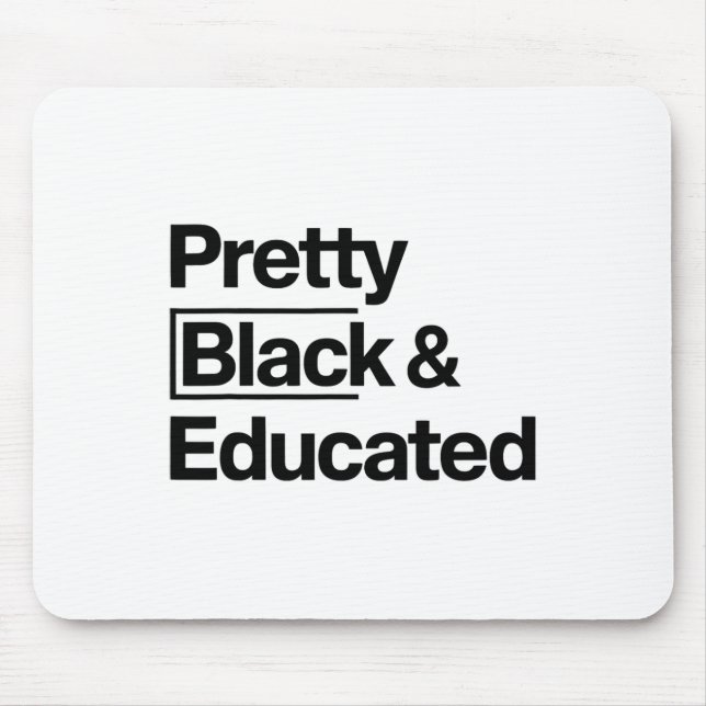 Mousepad Linda Menina Negra Educada Mês da História Negra A (Frente)