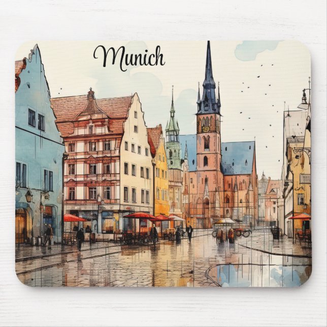 Mousepad Linda Munique pintada (Frente)